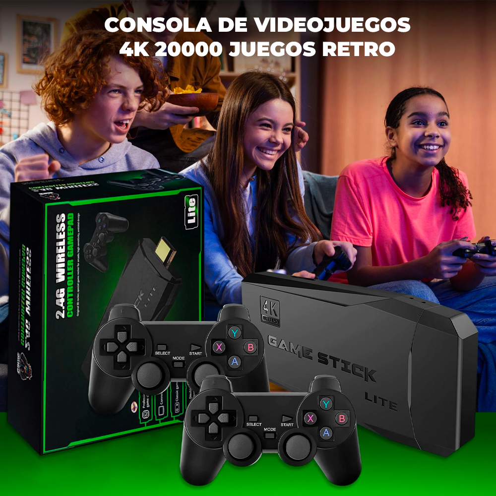 Consola de Videojuegos GameStick 4K - 20000 Juegos Retro